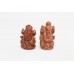 Natural Brown Golden Star Sand Stone God Ganesha Decorative Statue idol Set of 2